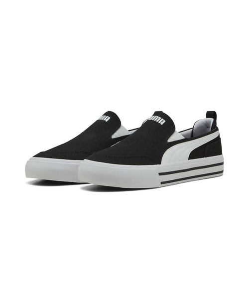 PUMA(プーマ)の「PUMA プーマ ユニセックス コート クラシック バルク スリッポン スニーカ(スニーカー・メンズ・ホワイト/ブラック×ホワイト/ブラック・30.0cm/29.5cm/27.5cm/27.0cm/26.5cm/29.0cm/28.5cm/28.0cm/26.0cm/25.5cm/25.0cm/23.0cm/22.5cm/22.0cm/24.5cm/24.0cm/23.5cm)」の9枚目の写真
