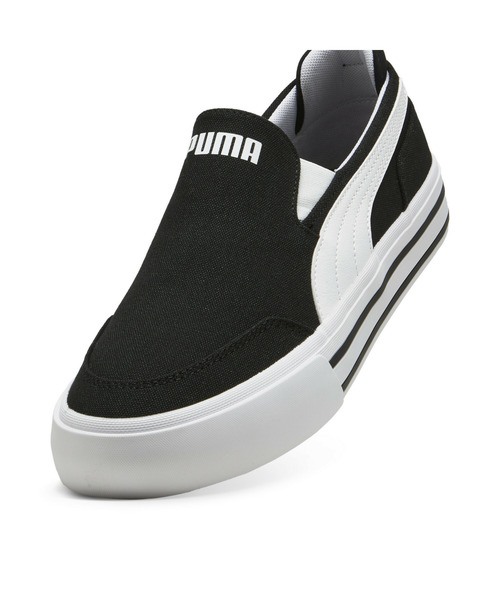 PUMA(プーマ)の「PUMA プーマ ユニセックス コート クラシック バルク スリッポン スニーカ(スニーカー・メンズ・ホワイト/ブラック×ホワイト/ブラック・30.0cm/29.5cm/27.5cm/27.0cm/26.5cm/29.0cm/28.5cm/28.0cm/26.0cm/25.5cm/25.0cm/23.0cm/22.5cm/22.0cm/24.5cm/24.0cm/23.5cm)」の13枚目の写真