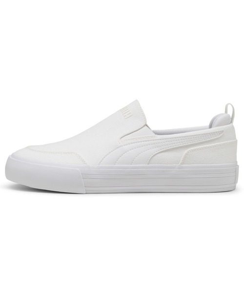 PUMA(プーマ)の「PUMA プーマ ユニセックス コート クラシック バルク スリッポン スニーカ(スニーカー・メンズ・ホワイト/ブラック×ホワイト/ブラック・30.0cm/29.5cm/27.5cm/27.0cm/26.5cm/29.0cm/28.5cm/28.0cm/26.0cm/25.5cm/25.0cm/23.0cm/22.5cm/22.0cm/24.5cm/24.0cm/23.5cm)」の1枚目の写真