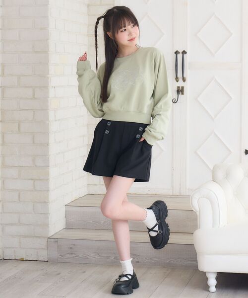 ems excite（エムズエキサイト）の「ツートンボタンSPT（その他パンツ・レディース・ライトグレー/ブラック/ベージュ・FREE）」の19枚目の写真