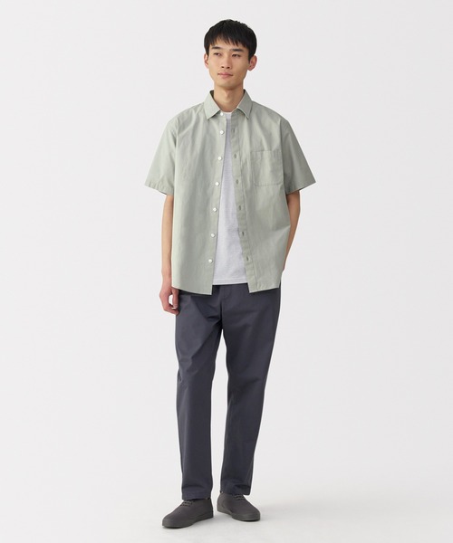 無印良品(ムジルシリョウヒン)の「紳士 洗いざらしブロード半袖シャツ(シャツ/ブラウス・メンズ・ホワイト/グリーン/ブルー系/ブラック/ブラウン系/ホワイト系・S/M/L/XL)」の20枚目の写真