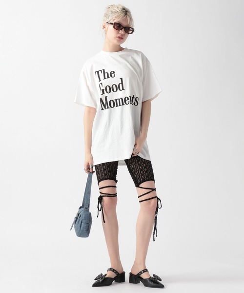 FOREVER 21（フォーエバー トゥエンティーワン）の「【2025SS】レタリングロゴビッグTシャツ（Tシャツ/カットソー・レディース・ブラック/グレー/ナチュラル・FREE）」の4枚目の写真