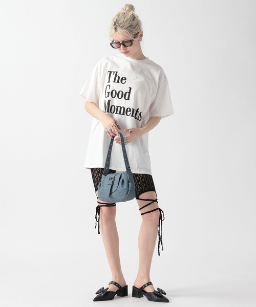 FOREVER 21（フォーエバー トゥエンティーワン）の「【2025SS】レタリングロゴビッグTシャツ（Tシャツ/カットソー・レディース・ブラック/グレー/ナチュラル・FREE）」の5枚目の写真