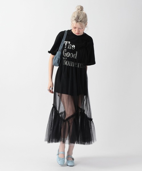 FOREVER 21（フォーエバー トゥエンティーワン）の「【2025SS】レタリングロゴビッグTシャツ（Tシャツ/カットソー・レディース・ブラック/グレー/ナチュラル・FREE）」の10枚目の写真