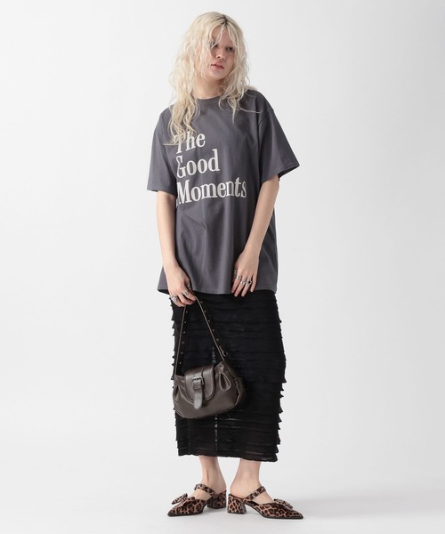 FOREVER 21（フォーエバー トゥエンティーワン）の「【2025SS】レタリングロゴビッグTシャツ（Tシャツ/カットソー・レディース・ブラック/グレー/ナチュラル・FREE）」の15枚目の写真
