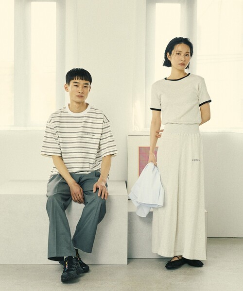 Firsthand(ファーストハンド)の「MA Firsthand/マ ファーストハンド RIB FLARE SKIRT / バックスリット イージー リブフレアスカート(スカート・レディース・ブラウン/ブラック/オフホワイト・FREE)」の7枚目の写真