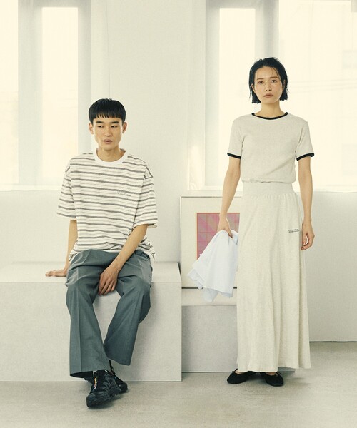 Firsthand(ファーストハンド)の「MA Firsthand/マ ファーストハンド RIB FLARE SKIRT / バックスリット イージー リブフレアスカート(スカート・レディース・ブラウン/ブラック/オフホワイト・FREE)」の20枚目の写真