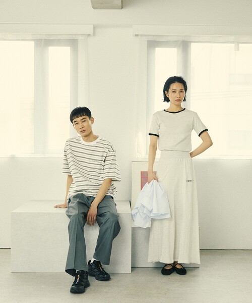 Firsthand(ファーストハンド)の「MA Firsthand/マ ファーストハンド RIB FLARE SKIRT / バックスリット イージー リブフレアスカート(スカート・レディース・ブラウン/ブラック/オフホワイト・FREE)」の21枚目の写真