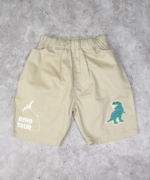 DILASH(ディラッシュ)の「恐竜ワッペンハーフパンツ(チノパンツ・キッズ・ベージュ/サックスブルー・80/90/100/110/120/130)」の6枚目の写真