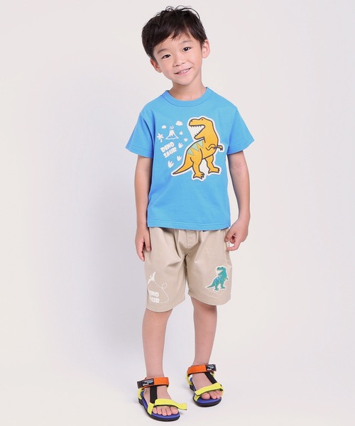 DILASH(ディラッシュ)の「恐竜ワッペンハーフパンツ(チノパンツ・キッズ・ベージュ/サックスブルー・80/90/100/110/120/130)」の9枚目の写真