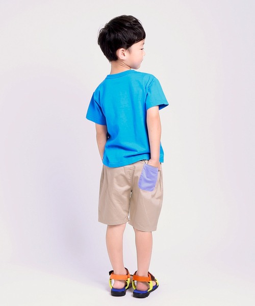 DILASH(ディラッシュ)の「恐竜ワッペンハーフパンツ(チノパンツ・キッズ・ベージュ/サックスブルー・80/90/100/110/120/130)」の11枚目の写真