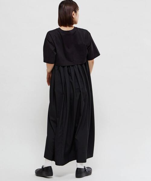 CONVERSE TOKYO(コンバーストウキョウ)の「BACK GATHER DOCKING DRESS(ワンピース・レディース・ブルー/ブラック/ライトグレー・FREE)」の22枚目の写真