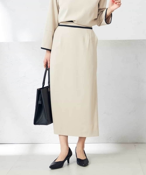セール】【2SET】バイカラーブラウス×スカート セットアップ