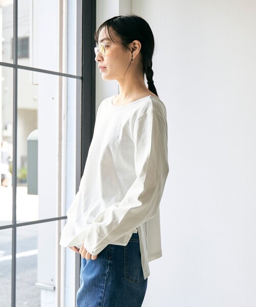 STAR&STRIPE(スターアンドストライプ)の「STAR&STRIP(スターアンドストライプ) 別注ロングスリーブ プルオーバー(Tシャツ/カットソー・レディース・ブラック/ピンク/ブラウン/オフホワイト・FREE)」の7枚目の写真
