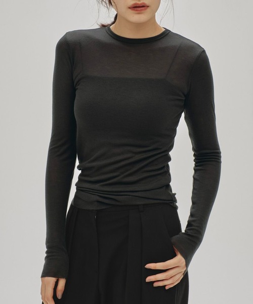 TODAYFUL/トゥデイフル】Back Layered Long T-shirt/バックレイヤード