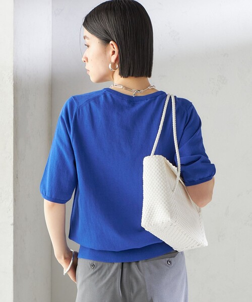 SHIPS for women / シップスウィメン 〈接触冷感 / 手洗い可能〉アイスコットン ショート スリーブ プルオーバー SHIPS｜<接触冷感 / 手洗い可能>アイスコットン ショート