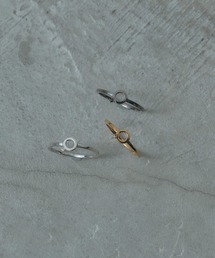 and cloud | Minimum Circle Black-Gray Diamond Ring(リング)