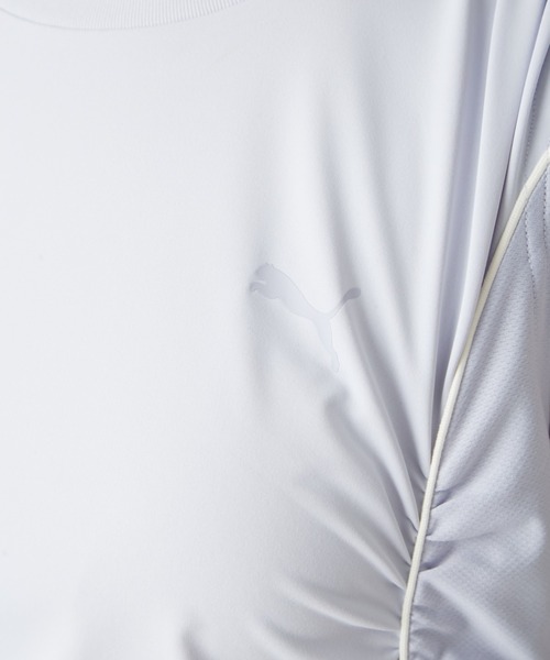 新品＊FRAY I.D 【PUMA】パイピングデザインギャザーカットドレス FRAY I.D（フレイアイディー）の「【PUMA】パイピングデザイン