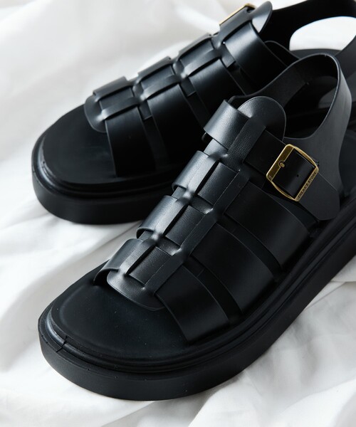 FREAK'S STORE（フリークスストア）の「限定展開 レザレット グルカサンダル / プラットフォームソール（サンダル・メンズ・ブラック/グレー系その他/レオパード/チャコールグレー・28cm/26cm/25cm/24cm/23cm/27cm）」の11枚目の写真