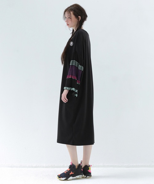 bedsidedrama（ベットサイドドラマ）の「Drift Sleeve Dress（ワンピース・レディース・ブラック/ネイビー・1）」の8枚目の写真