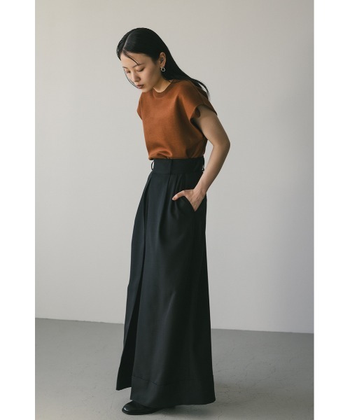 STYLEMIXER（スタイルミキサー）の「ディープタックワイドパンツ　【春服】新作（スラックス・レディース・ベージュ/アイボリー/ブラック・SMALL/MEDIUM）」の19枚目の写真