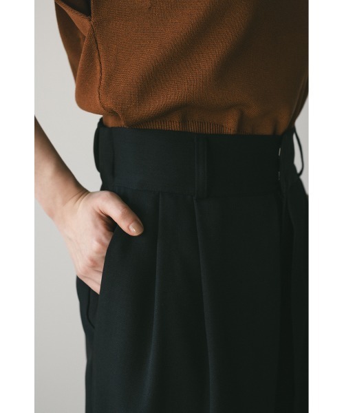 STYLEMIXER（スタイルミキサー）の「ディープタックワイドパンツ　【春服】新作（スラックス・レディース・ベージュ/アイボリー/ブラック・SMALL/MEDIUM）」の21枚目の写真