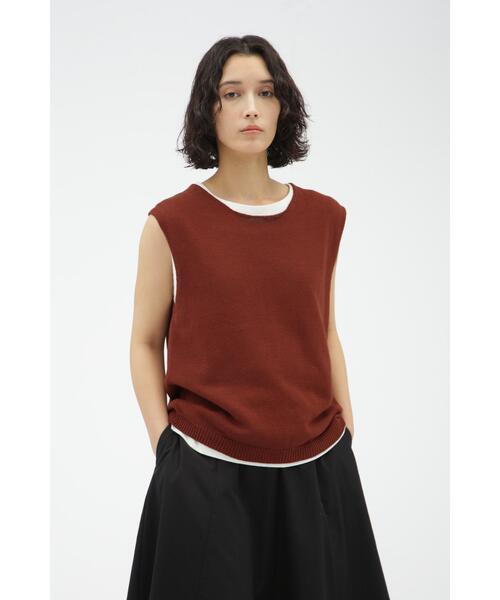 MARGARET HOWELL(マーガレットハウエル)の「COTTON LINEN RAMIE(ニット/セーター・レディース・ブラック/オレンジ系その他3・2)」の2枚目の写真