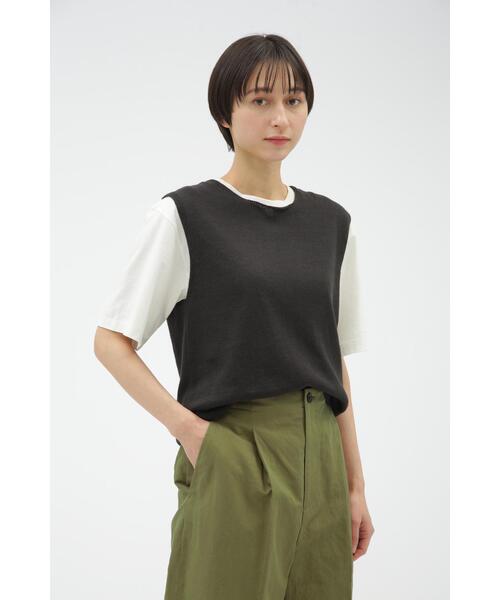 MARGARET HOWELL(マーガレットハウエル)の「COTTON LINEN RAMIE(ニット/セーター・レディース・ブラック/オレンジ系その他3・2)」の1枚目の写真