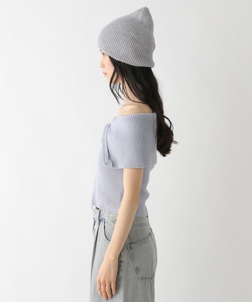 セール】WZIPオフショルニット（半袖） 452638（ニット/セーター