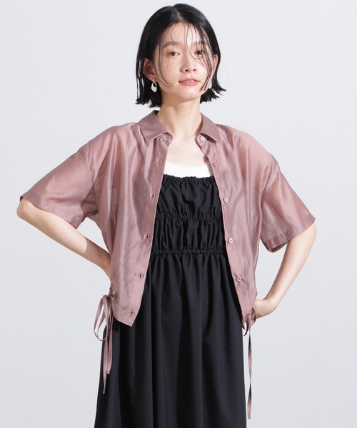 吸水速乾抗菌防臭クロップドドロストトップス