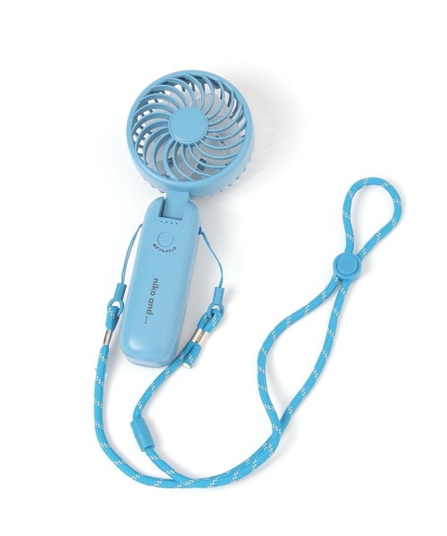 niko and...（ニコアンド）の「オリジナル ニコロゴ ダブルファン（アウトドアグッズ・レディース・イエロー/ブルー・0）」の6枚目の写真