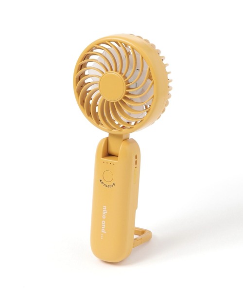 niko and...（ニコアンド）の「オリジナル ニコロゴ ダブルファン（アウトドアグッズ・レディース・イエロー/ブルー・0）」の9枚目の写真