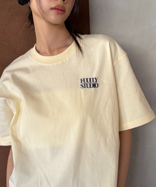 FUULLY STUDIO(フーリィーステューディオ)の「FUULLY STUDIOオリジナルT(Tシャツ/カットソー・レディース・ネイビー/ピンク/ホワイト/ライトイエロー・FREE)」の10枚目の写真
