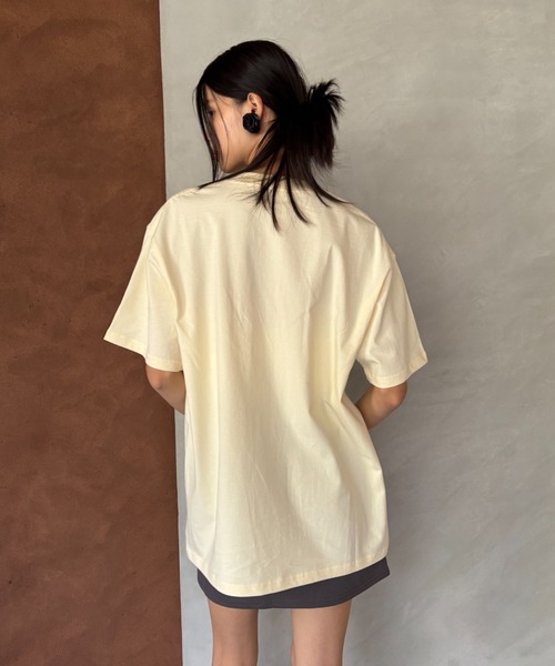 FUULLY STUDIO(フーリィーステューディオ)の「FUULLY STUDIOオリジナルT(Tシャツ/カットソー・レディース・ネイビー/ピンク/ホワイト/ライトイエロー・FREE)」の11枚目の写真
