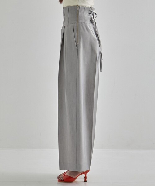 UNITED TOKYO(ユナイテッドトウキョウ)の「Corset Trousers|セットアップ/オケージョン/春服/オフィスカジュアル(その他パンツ・レディース・ダークグレー/ライトグレー・1/2)」の6枚目の写真