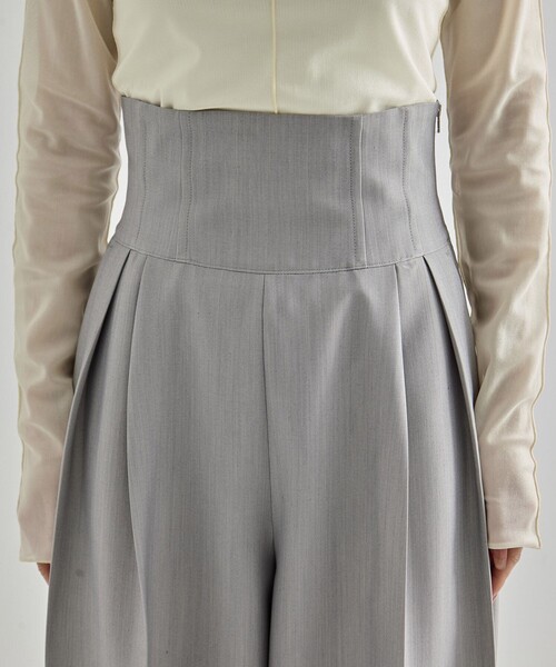 UNITED TOKYO(ユナイテッドトウキョウ)の「Corset Trousers|セットアップ/オケージョン/春服/オフィスカジュアル(その他パンツ・レディース・ダークグレー/ライトグレー・1/2)」の9枚目の写真