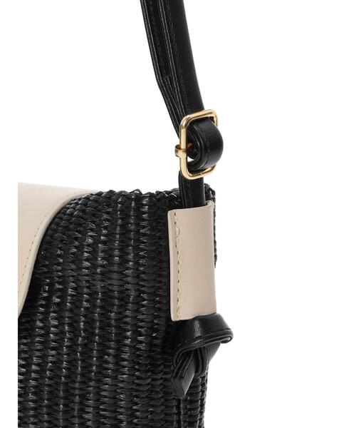 Te chichi TERRASSE(テチチテラス)の「雑材ミニショルダーバッグ《2025summer catalog item》(ハンドバッグ・レディース・オフホワイト/ブラック・F)」の15枚目の写真