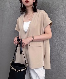 Emma Taylor | リネンライクフラップポケットプルオーバー(Tシャツ/カットソー)