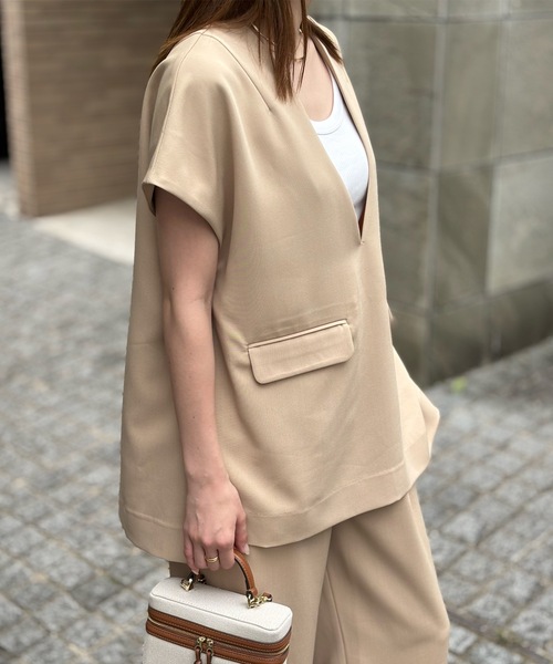 リネンライクフラップポケットプルオーバー Emma Taylor│STYLEDOOR