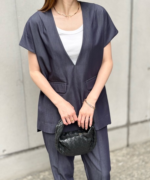 リネンライクフラップポケットプルオーバー Emma Taylor│STYLEDOOR