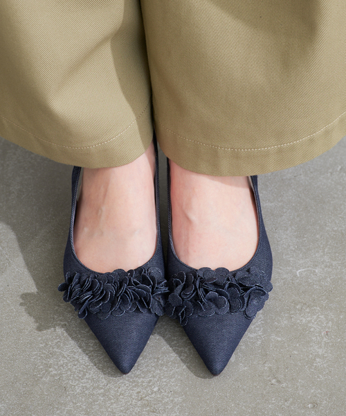 フラワー Hangisi パンプス アウトレット】【ラスト1点】MANOLO BLAHNIK マノロ ブラニク