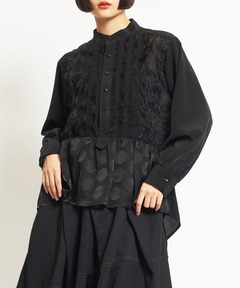 Knuth Marf - 2way ribbon lady blouse / リボン レディー