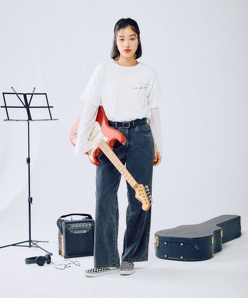 LEPSIM(レプシィム)の「ストレートデニムパンツ 290487(デニムパンツ・レディース・チャコールグレー/ネイビー/ブルー・MEDIUM/LARGE)」の8枚目の写真