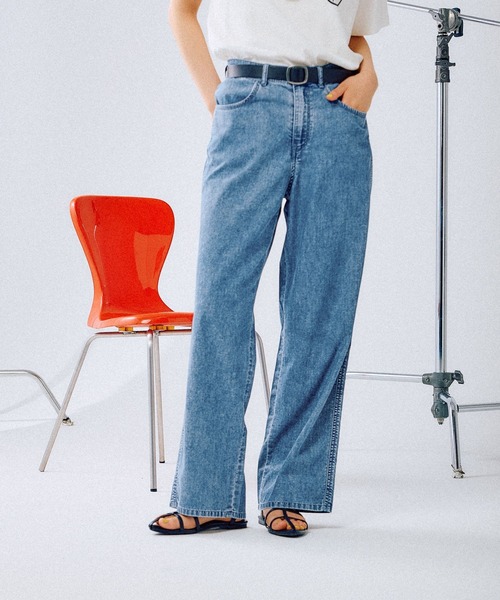 LEPSIM(レプシィム)の「ストレートデニムパンツ 290487(デニムパンツ・レディース・チャコールグレー/ネイビー/ブルー・MEDIUM/LARGE)」の9枚目の写真