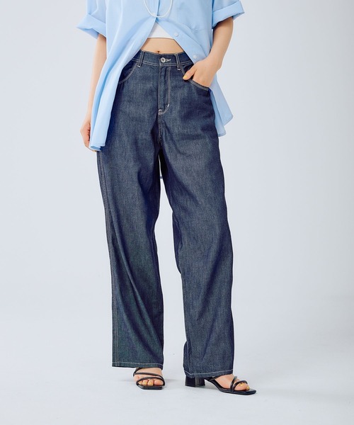 LEPSIM(レプシィム)の「ストレートデニムパンツ 290487(デニムパンツ・レディース・チャコールグレー/ネイビー/ブルー・MEDIUM/LARGE)」の16枚目の写真