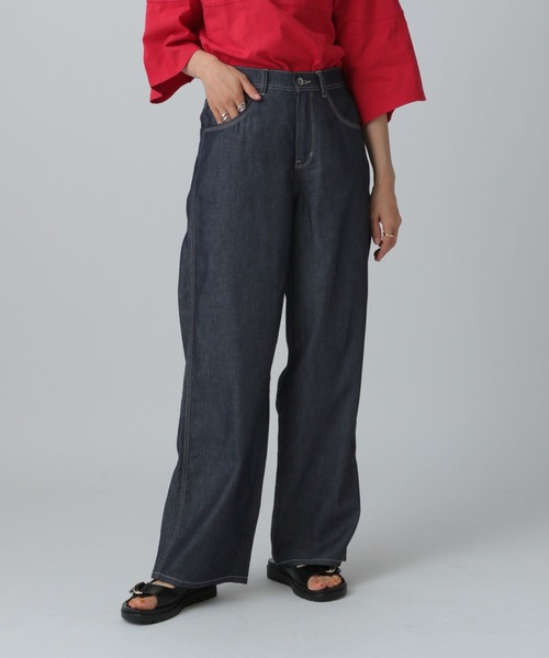 LEPSIM(レプシィム)の「ストレートデニムパンツ 290487(デニムパンツ・レディース・チャコールグレー/ネイビー/ブルー・MEDIUM/LARGE)」の20枚目の写真