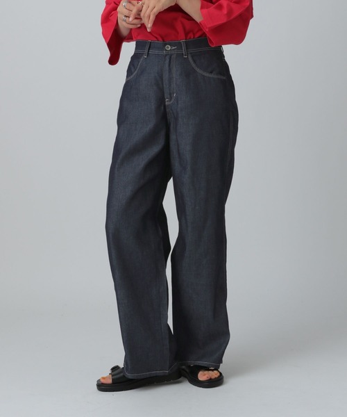 LEPSIM(レプシィム)の「ストレートデニムパンツ 290487(デニムパンツ・レディース・チャコールグレー/ネイビー/ブルー・MEDIUM/LARGE)」の21枚目の写真