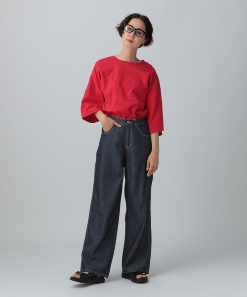 LEPSIM(レプシィム)の「ストレートデニムパンツ 290487(デニムパンツ・レディース・チャコールグレー/ネイビー/ブルー・MEDIUM/LARGE)」の22枚目の写真