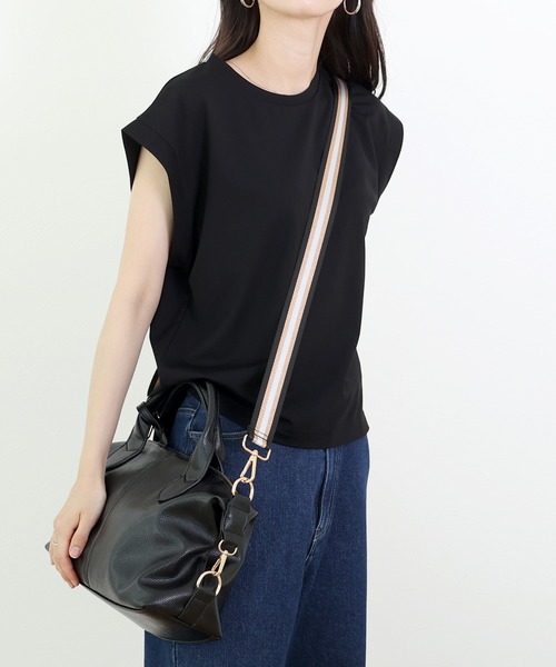 Aletta vita(アレッタビータ)の「シルケットライクフレンチカットソー(Tシャツ/カットソー・レディース・ベージュ/ブラック/オフホワイト・M)」の21枚目の写真