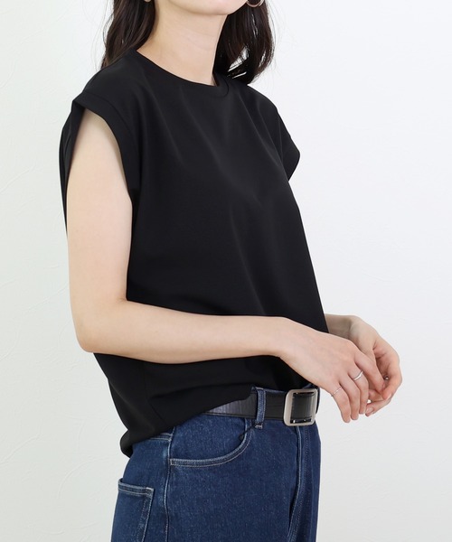 Aletta vita(アレッタビータ)の「シルケットライクフレンチカットソー(Tシャツ/カットソー・レディース・ベージュ/ブラック/オフホワイト・M)」の20枚目の写真